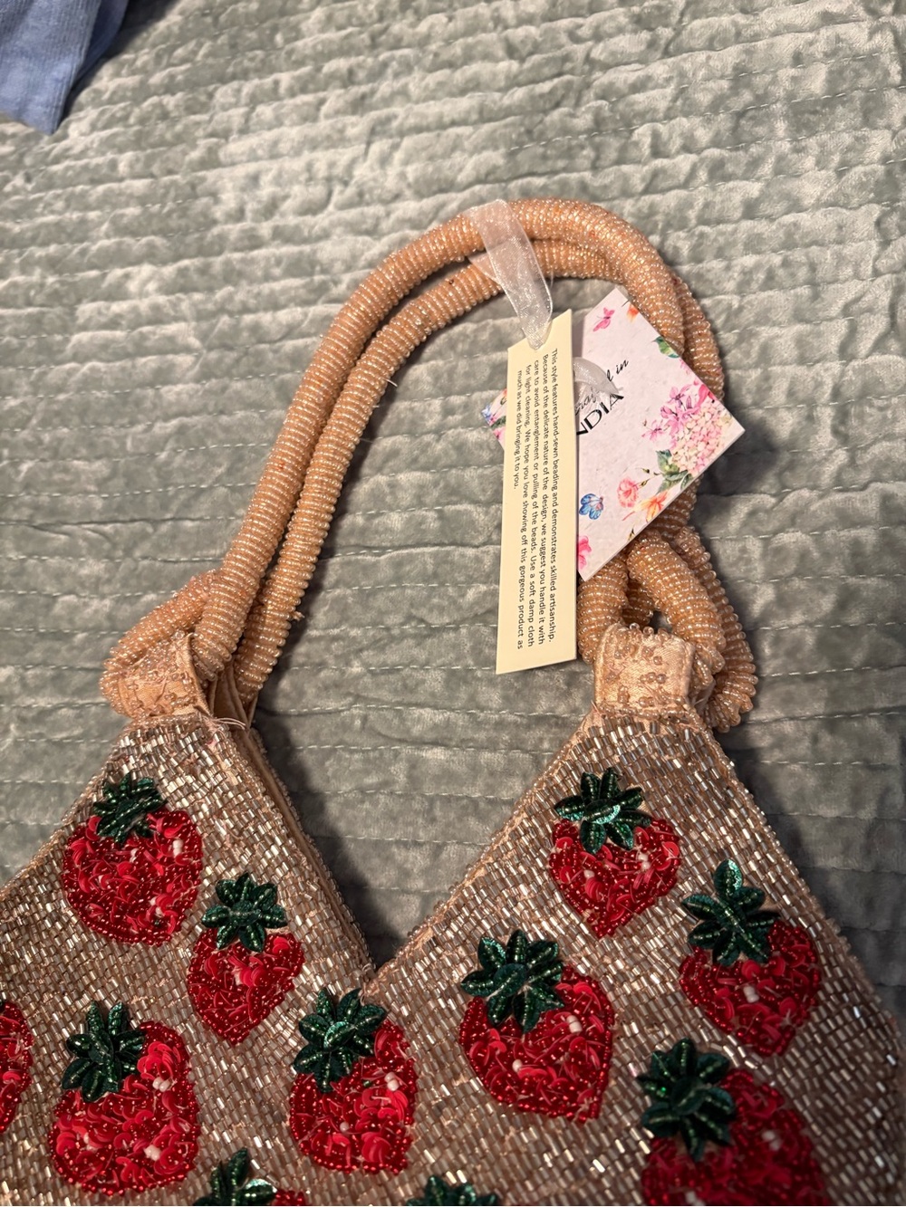 Famous Beaded Strawberry Handbag Bag from TJX - Picture 2 of 3